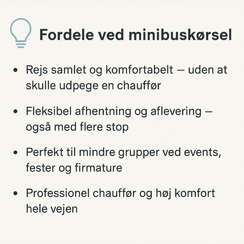 Fordele ved minibuskørsel